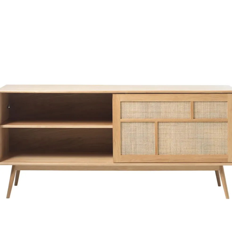 Buffet en placage chêne naturel h80cm - barrali