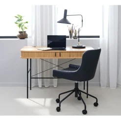 Bureau placage chêne naturel - Nola