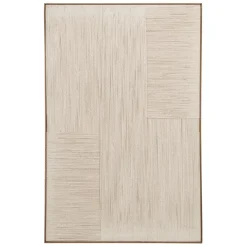 Cadre en coton beige et sapin 54x82cm - Lignes