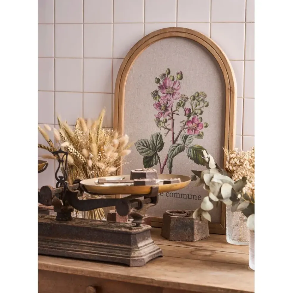 Cadre fleur horticoles en tissu et sapin 40x60cm - Horticole
