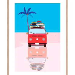 Cadre image graphic van 50x70cm lario chene