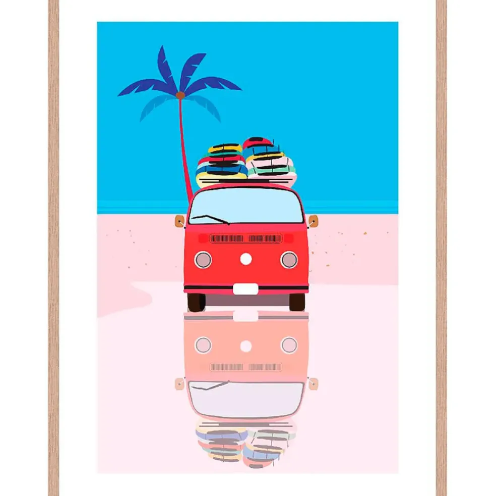 Cadre image graphic van 50x70cm lario chene