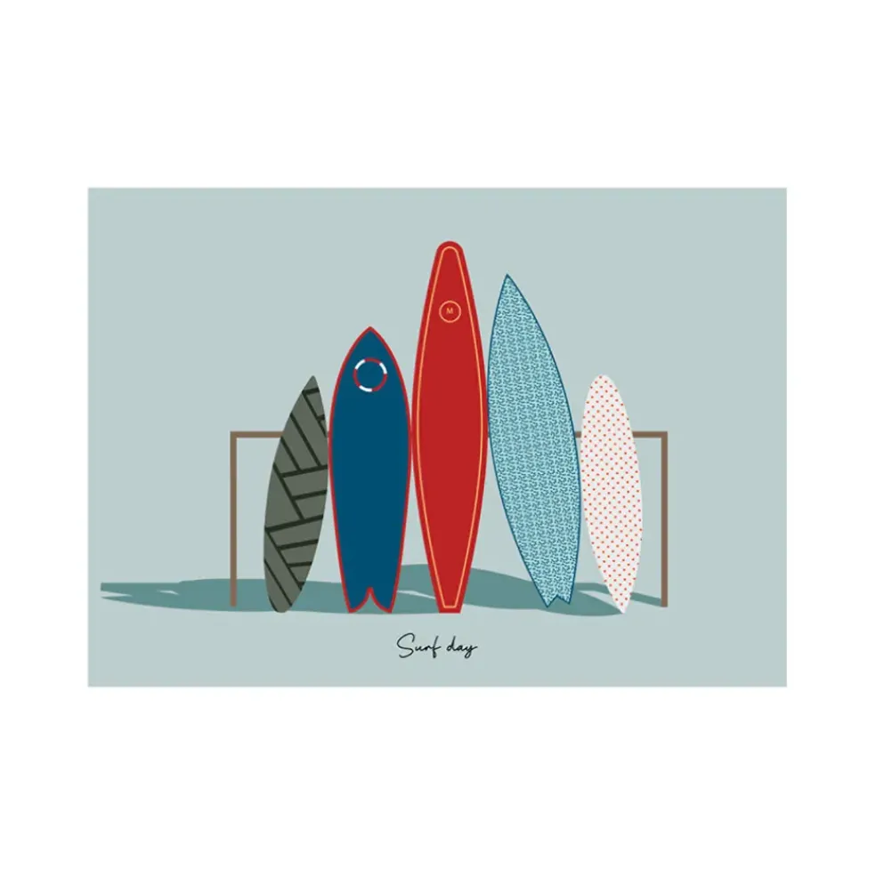 Cadre image surf day 50x70cm lario chene