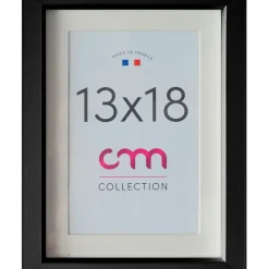 Cadre photo passe partout 1vue 13x18cm lario noir