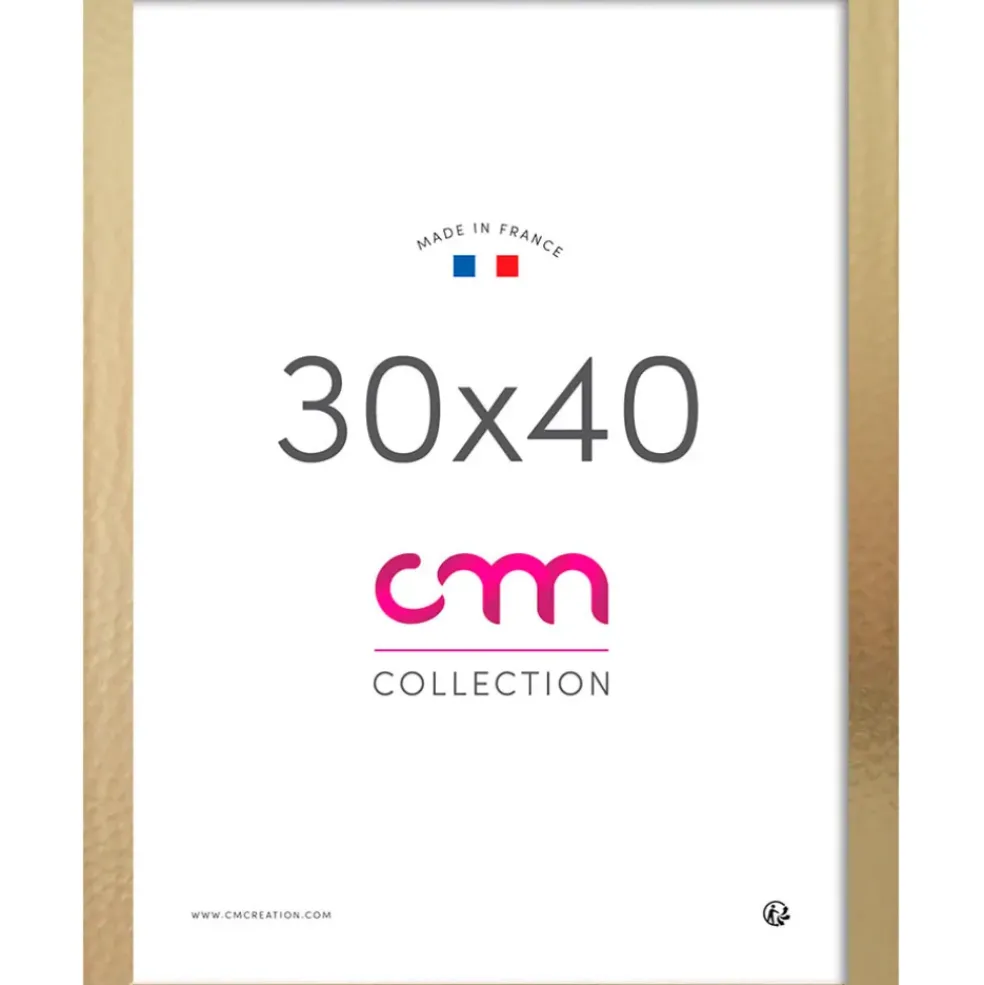 Cadre photo 30x40cm champagne
