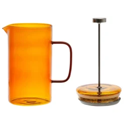 Cafetière à piston café ambre 75cl en verre