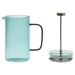 Cafetière à piston café vert 75cl en verre