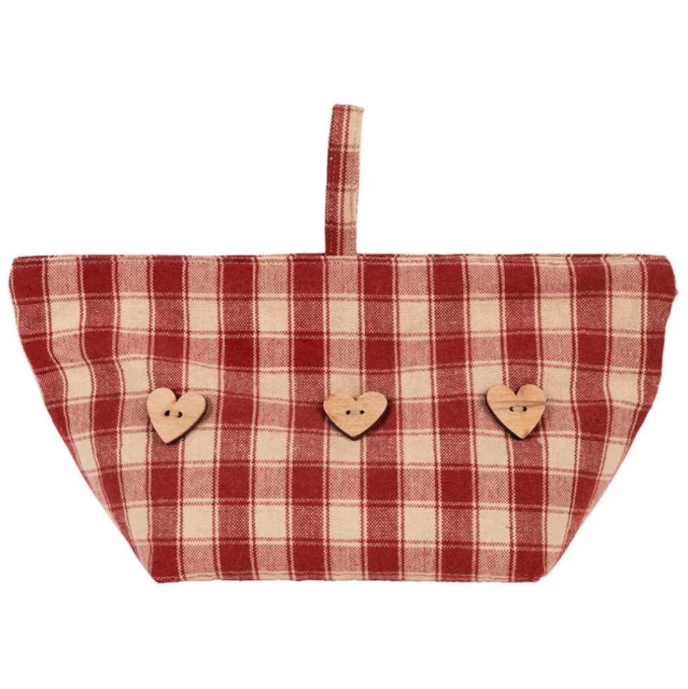 Cale porte en coton rouge - Campagne