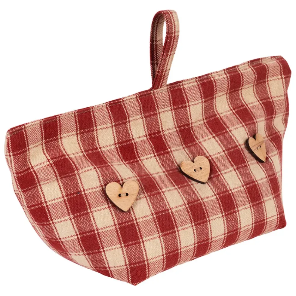 Cale porte en coton rouge - Campagne