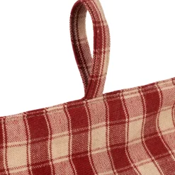 Cale porte en coton rouge - Campagne