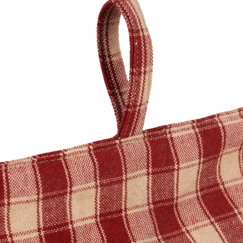 Cale porte en coton rouge - Campagne
