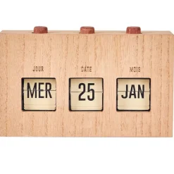 Calendrier flip flap effet bois