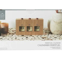 Calendrier flip flap effet bois
