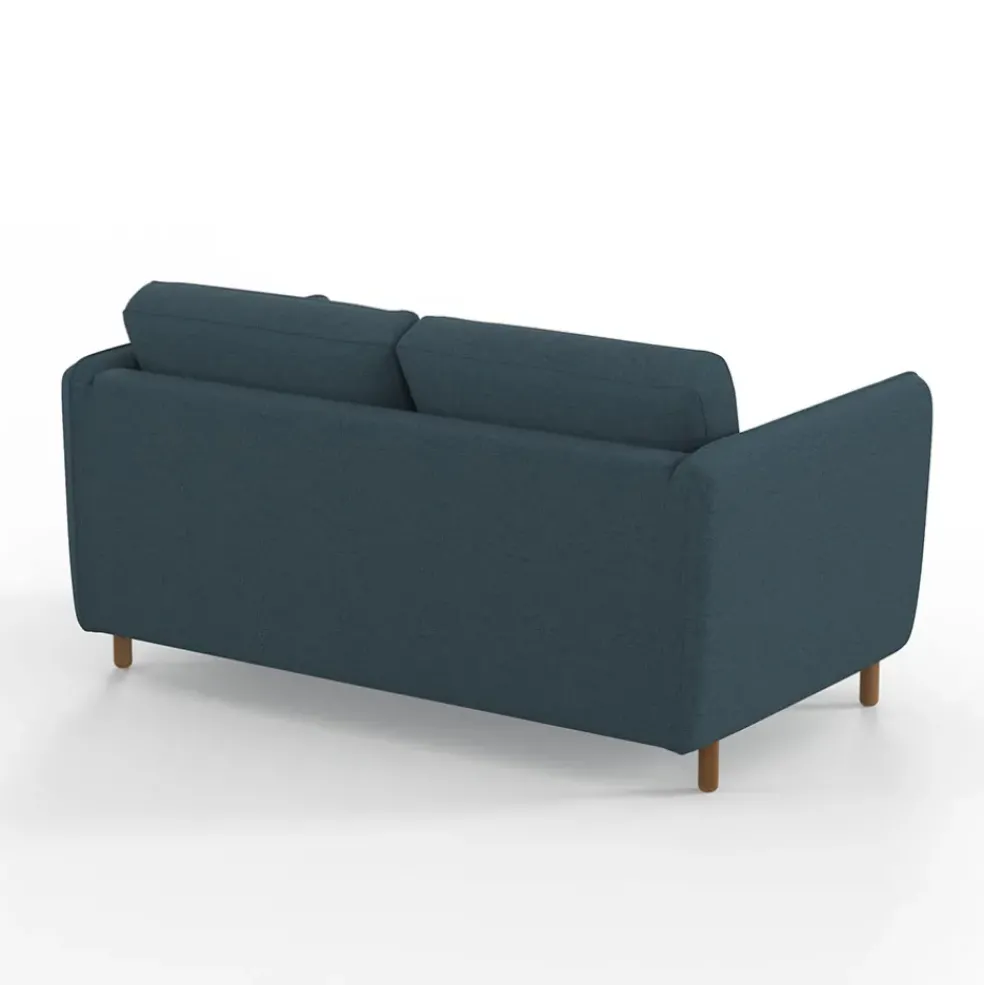 Canapé convertible 2 places Gustave - Tissu Texturé - Crown Moutarde