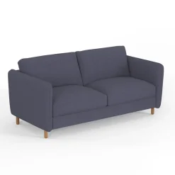 Canapé convertible 2 places Gustave - Tissu Texturé - Crown Moutarde
