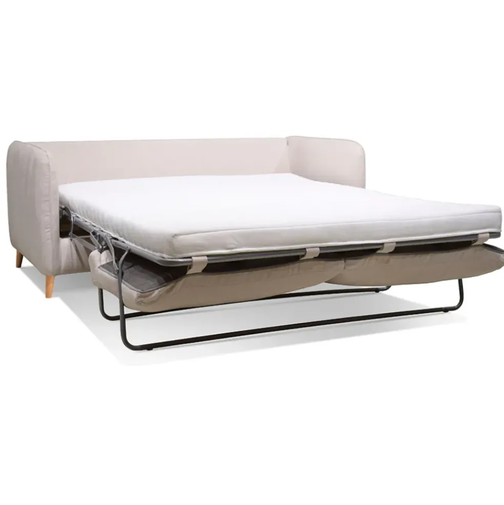 Canapé convertible 2 places Bultex Gustave - Tissu - Enjoy Anthracite