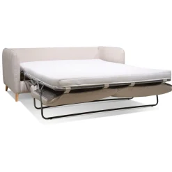 Canapé convertible 2 places Bultex Gustave - Tissu - Enjoy Anthracite