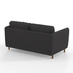 Canapé convertible 2 places Bultex Gustave - Tissu - Enjoy Anthracite