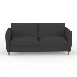 Canapé convertible 2 places Bultex Gustave - Tissu - Enjoy Anthracite