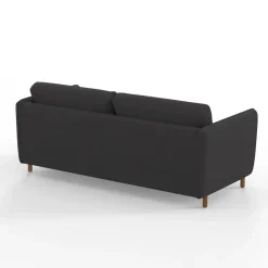 Canapé convertible 2 places Bultex Gustave - Tissu - Enjoy Anthracite