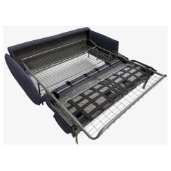 Canapé convertible 2 places tissu bleu marine - Milano