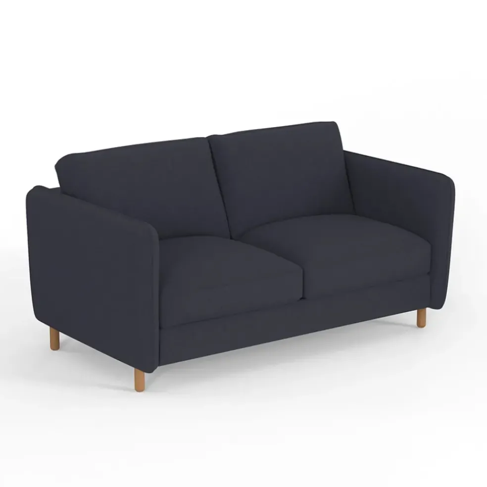 Canapé fixe 4 places Gustave - Velours Texturé - Dany Ecru