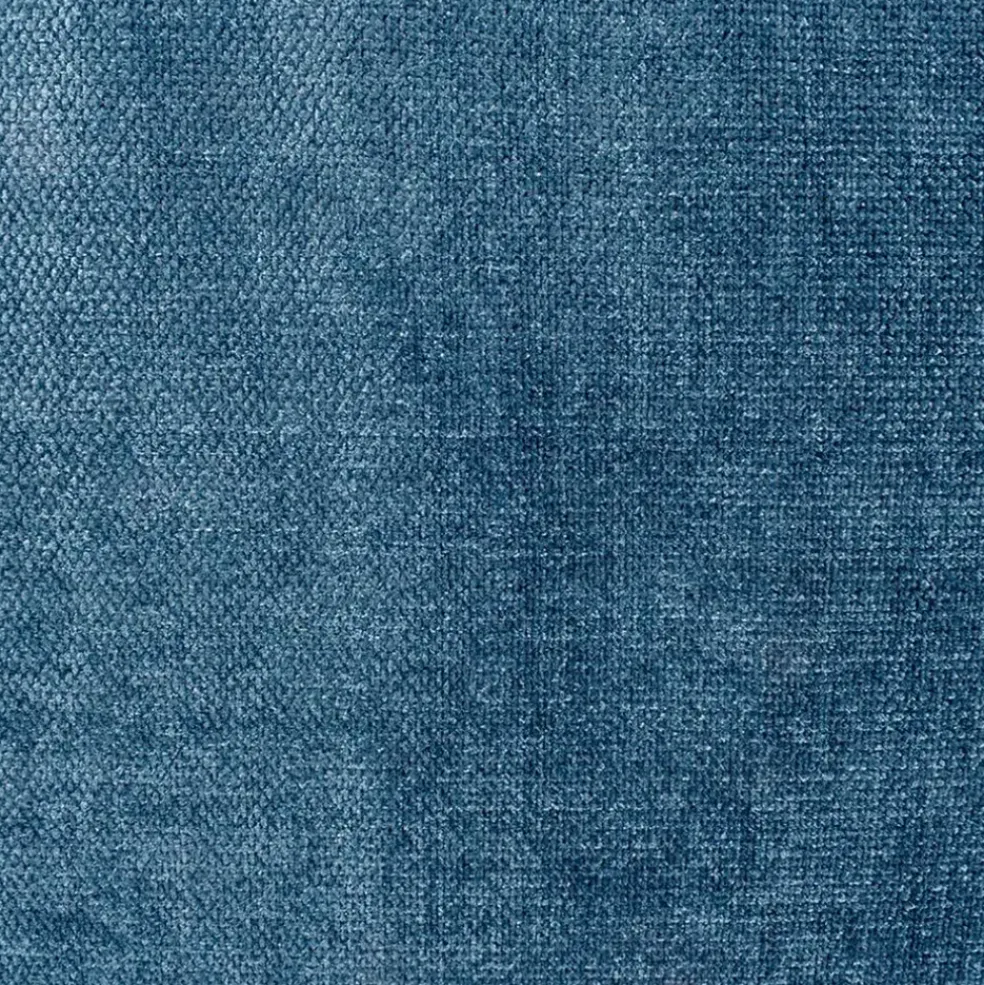 Canapé modulable 4 places bleu grisé avec pouf - Auguste