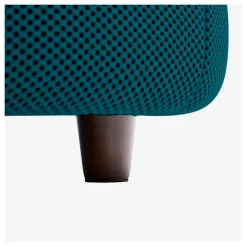 Canape 3 places en tissu 3d bleu canard - Oxia