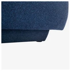 Canape angle droit 4 places en tissu texturé bleu marine - Austin