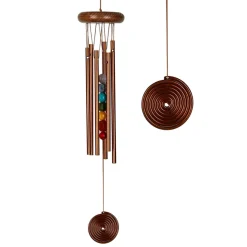 Carillon à vent 7 chakras argenté h44cm