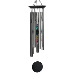 Carillon à vent 7 chakras argenté h44cm