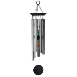 Carillon à vent 7 chakras argenté h44cm