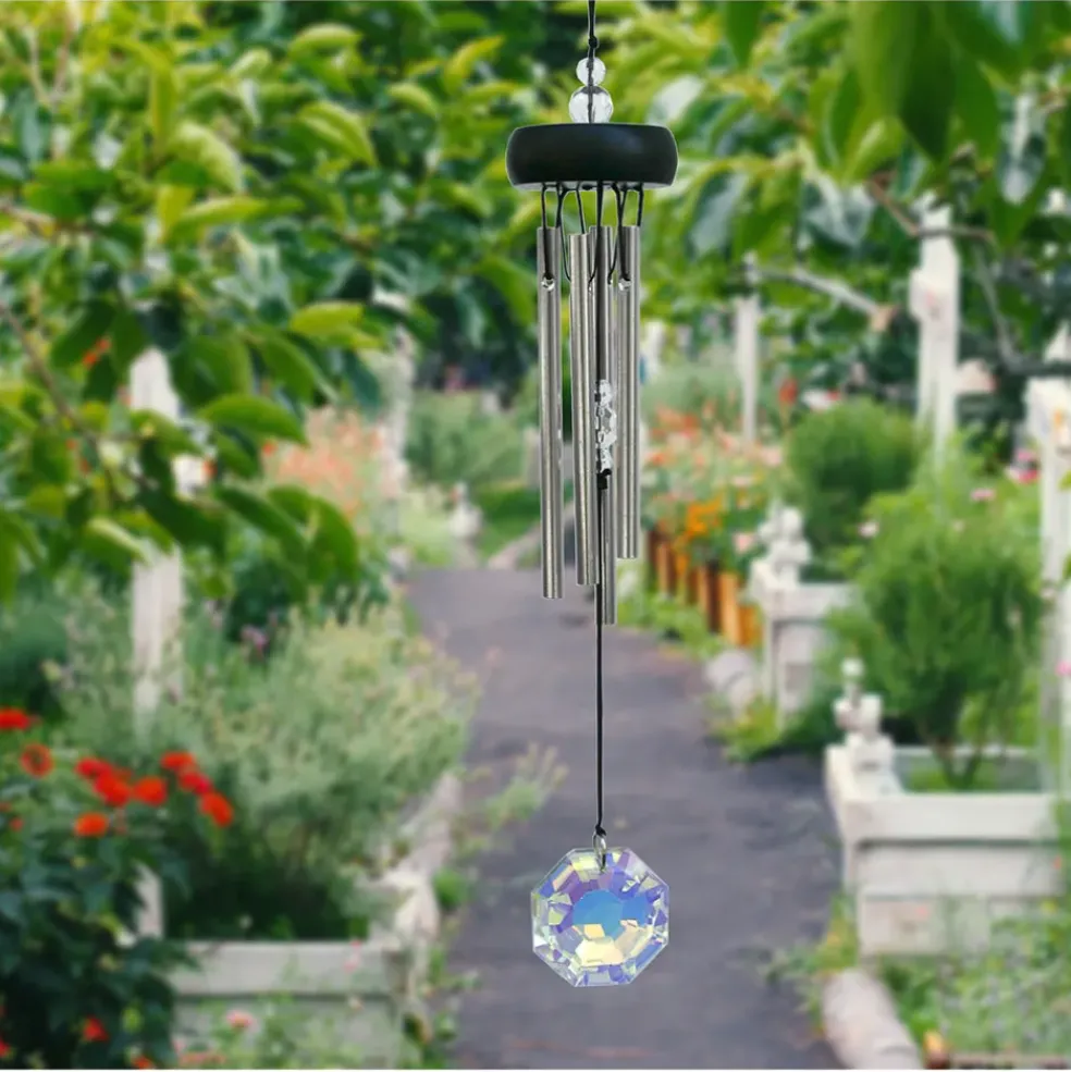 Carillon à vent cristal h29cm