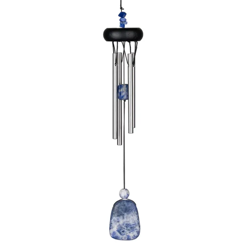 Carillon à vent lapis-lazuli h29cm