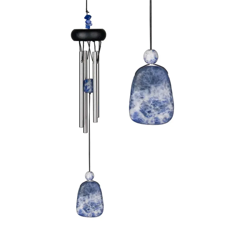 Carillon à vent lapis-lazuli h29cm