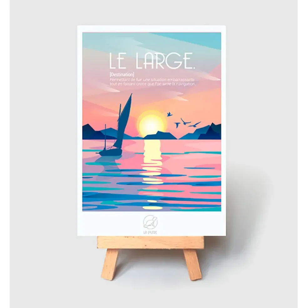 Carte le large 10x14.8cm