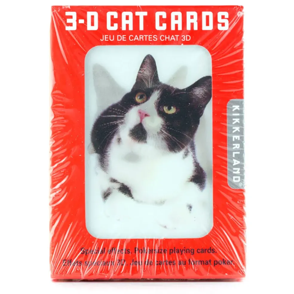 Cartes à jouer chats 3d
