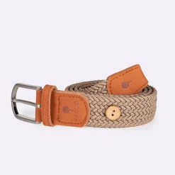Ceinture tressée beige clair taille unique