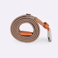 Ceinture tressée beige clair taille unique
