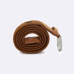 Ceinture tressée camel taille unique