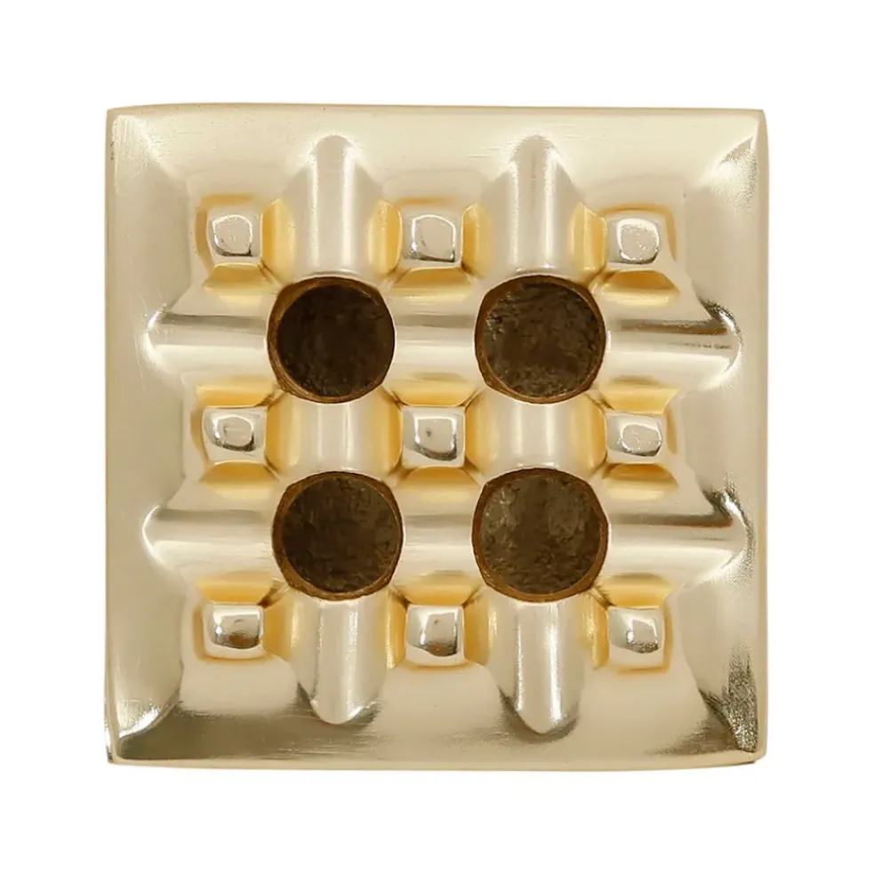 Cendrier en aluminium doré d9cm - Riva