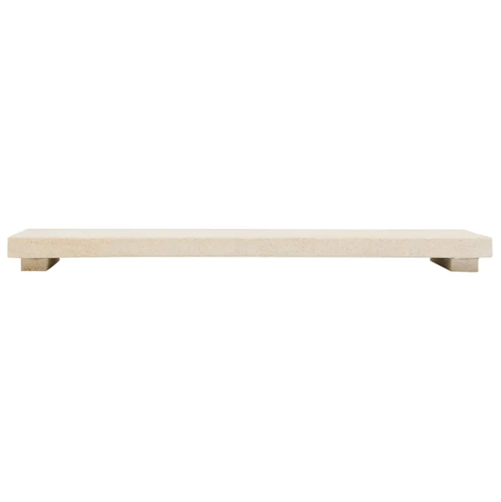 Centre de table en marbre beige 38x15cm - Eskela