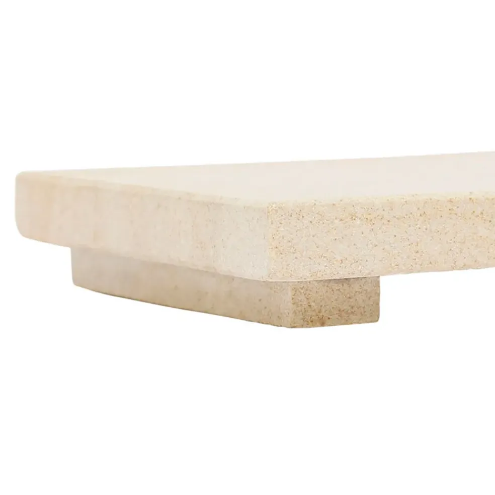Centre de table en marbre beige 38x15cm - Eskela
