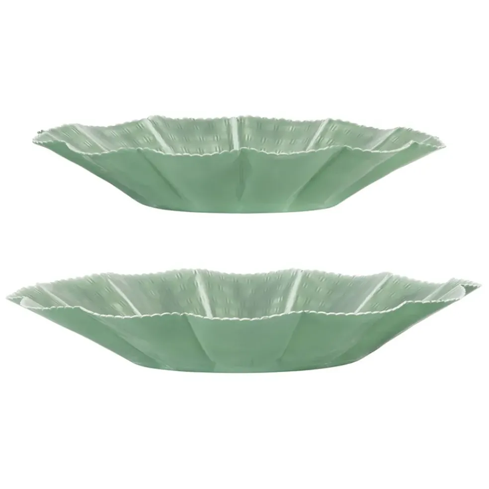 Centre de table (x2) sauge d40/d34cm - Floraly