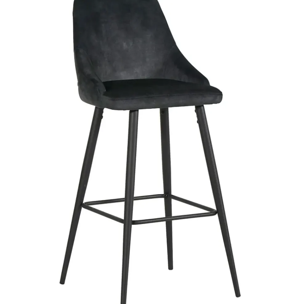 Chaise de bar anthracite - Loan
