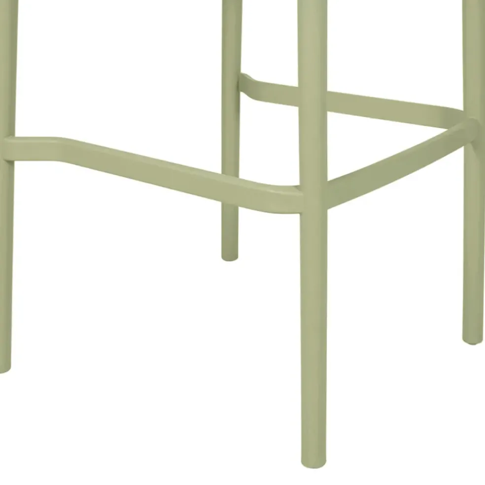 Chaise de bar d'extérieur kaki h100cm - Lumi