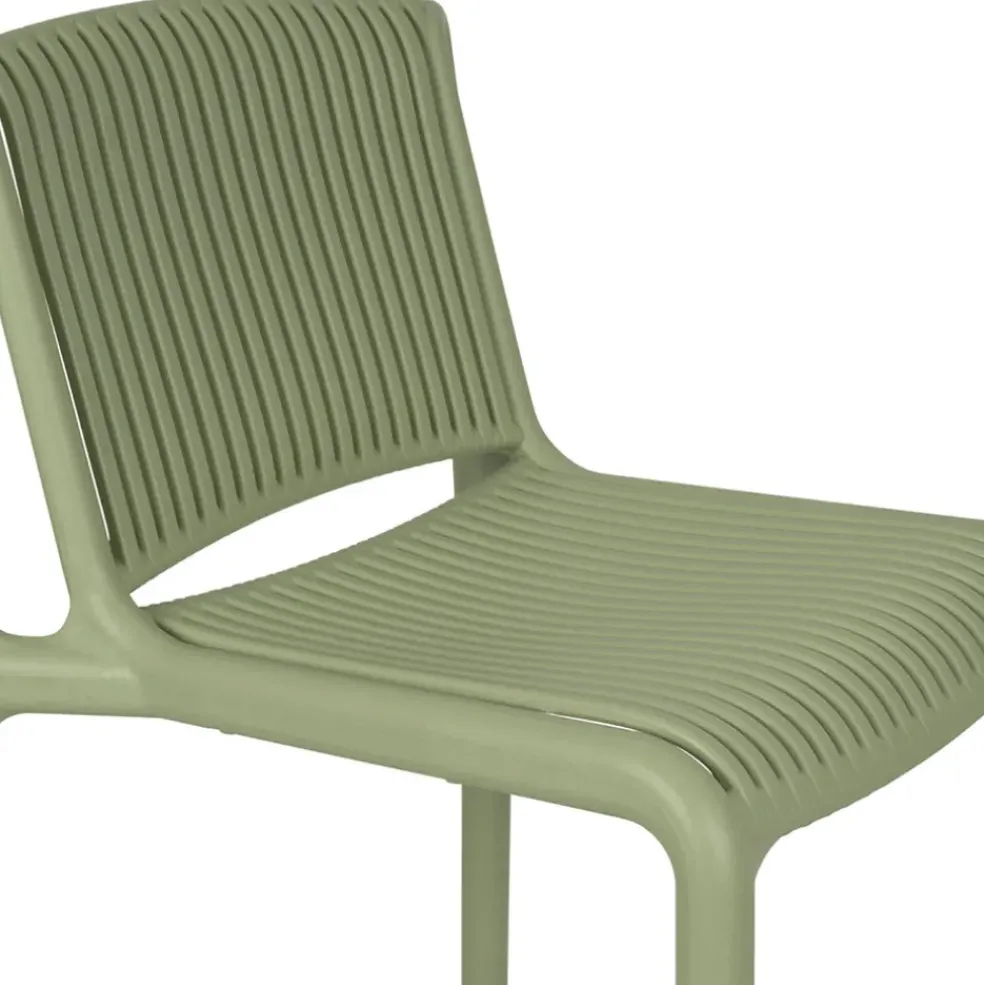 Chaise de bar d'extérieur kaki h100cm - Lumi