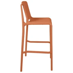 Chaise de bar d'extérieur terracotta h100cm - Lumi