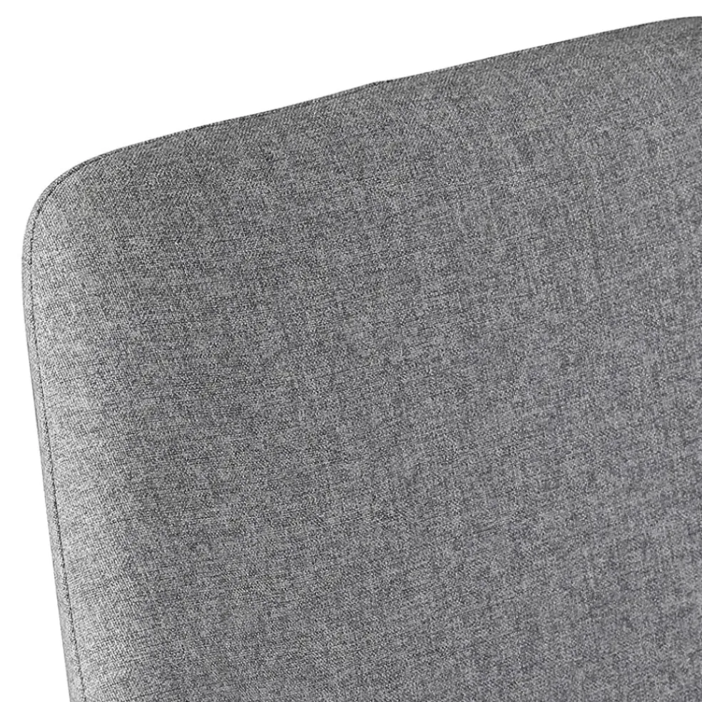 Chaise de bar en tissu gris clair h67cm - Ben