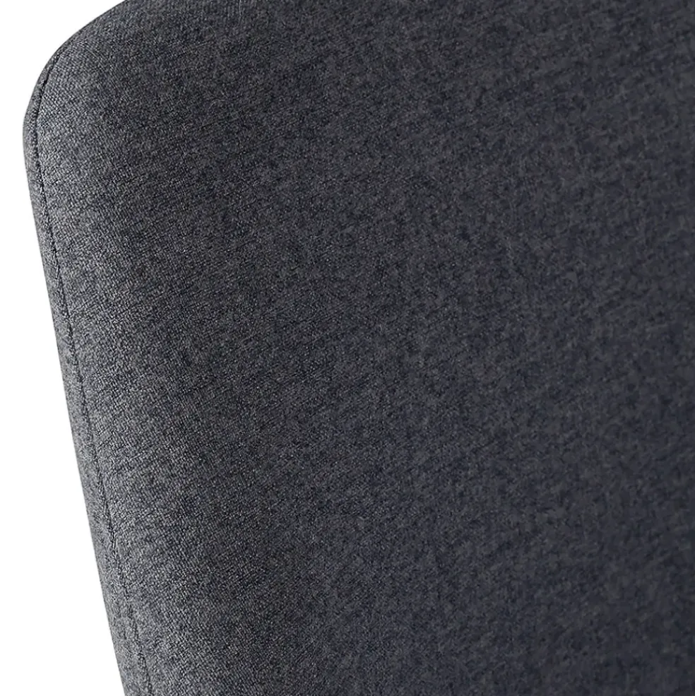 Chaise de bar en tissu gris foncé h67cm - Ben